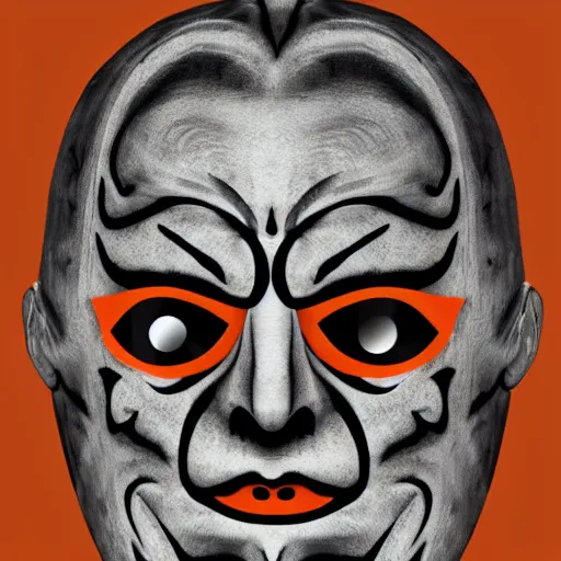 Image similar to orange gothic mask