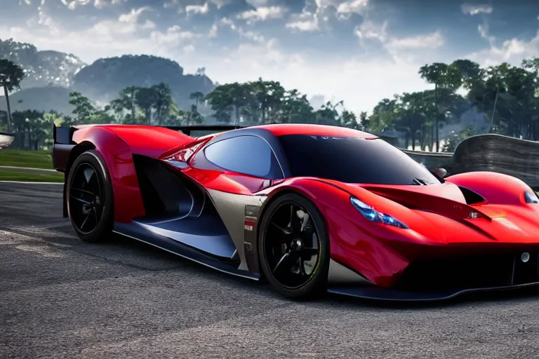 Image similar to photo wallpaper sport car gran turismo 7 forza horizon need for speed fast and furious 5 unreal engine supercar hypercar game concept car octane render, 4 khd 2 0 2 2 3 d cgi rtx style chrome reflexion global illumination ray tracing hdr arstation pixar and disney unreal