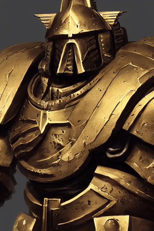 Image similar to armor portrait heros warhammer 4 0 k horus heresy fanart - the primarchs emperor by johannes helgeson animated with vfx concept artist & illustrator global illumination ray tracing hdr fanart arstation zbrush central hardmesh 8 k octane renderer comics stylized