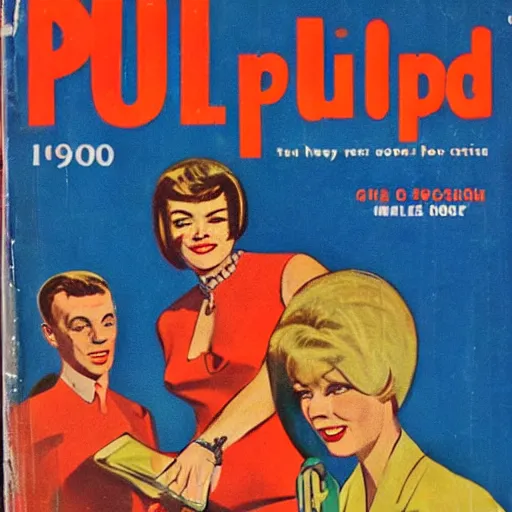 Image similar to 1960s pulp book cover