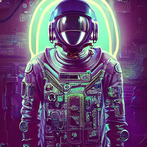 Image similar to portrait of a squid monster astronaut. full body portrait, intricate abstract. cyberpunk, intricate artwork. neon eyes, by Tooth Wu, wlop, beeple. octane render, trending on artstation, greg rutkowski very coherent symmetrical artwork. cinematic, hyper realism, high detail, octane render, 8k, minimalistic, hyperrealistic surrealism, award winning masterpiece with incredible details, a surreal vaporwave liminal space, highly detailed, trending on ArtStation