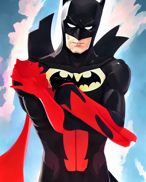 Image similar to anime portrait of Batman Beyond by Stanley Artgerm Lau, WLOP, Rossdraws, James Jean, Andrei Riabovitchev, Marc Simonetti, and Sakimichan, trending on artstation