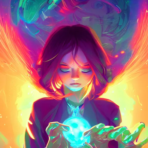 Image similar to skill magic deepdream radiating a glowing aura stuff loot legends stylized digital illustration video game icon artstation lois van baarle, ilya kuvshinov, rossdraws,