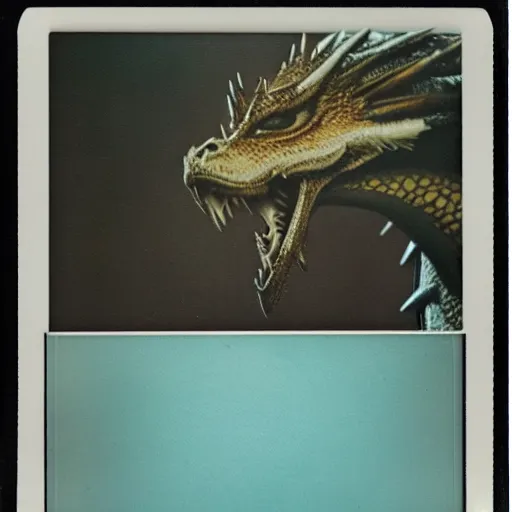 Prompt: polaroid of a dragon