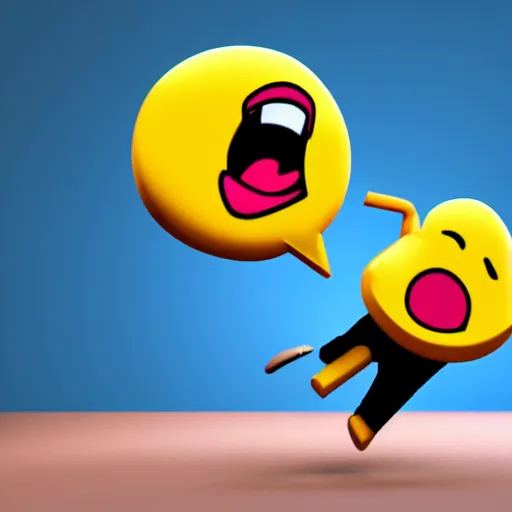 Prompt: 3d render of emoji that depicts the feeling of pooping yourself and the poop going everywhere
