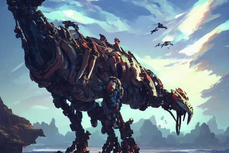 Image similar to glinthawk machine mecha animal beast robot of horizon forbidden west horizon zero dawn bioluminiscence, behance hd by jesper ejsing, by rhads, makoto shinkai and lois van baarle, ilya kuvshinov, rossdraws global illumination