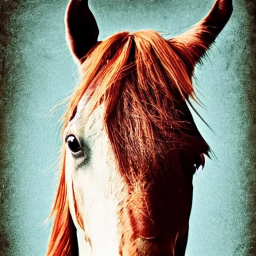 Prompt: horse on iphone wallpaper, digital art