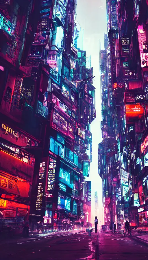 Image similar to cyberpunk city view, cinematic,4k,35mm,street photo, epic