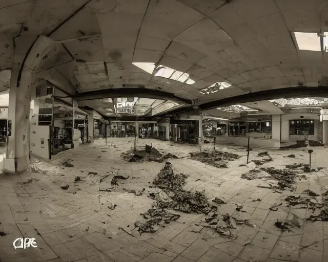 Image similar to camera footage of a Zerglings in an abandoned shopping mall, high exposure, dark, monochrome, camera, Unreal engine 5, grainy, CCTV, security camera footage, timestamp, zoomed in, fish-eye lens, Evil, Zerg, Brood, spider, horrifying, lunging at camera :4