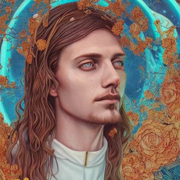 Image similar to jesus, by martine johanna, golden ratio, environment, hyper detail, concept artbook, ealistic, photorealistic,