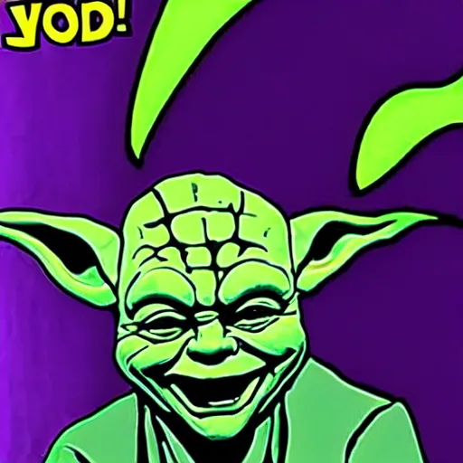 Prompt: Yoda as The Joker