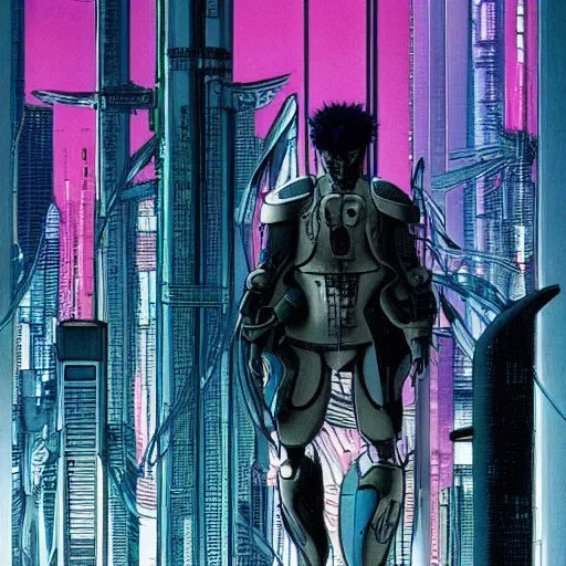 Image similar to Ghost in the shell. Moebius, cyberpunk, masterpiece