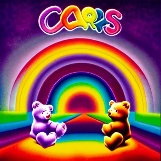 Image similar to care bears on tool album cover, 8 k resolution hyperdetailed, surrealism style of alex grey, extremely high quality