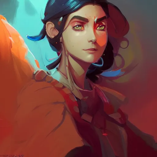 Image similar to profile portrait, maya ali mage, gloomhaven, dynamic lighting, gaudy colors, octane render aesthetic, matte painting concept art, official fanart behance hd artstation by jesper ejsing, by rhads and makoto shinkai and lois van baarle and ilya kuvshinov and rossdraws