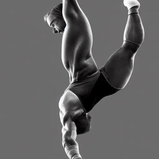 Prompt: brad pitt as a gymnast, competing at olympics, action shot, award - winning photography, 8 k, trending on artstation