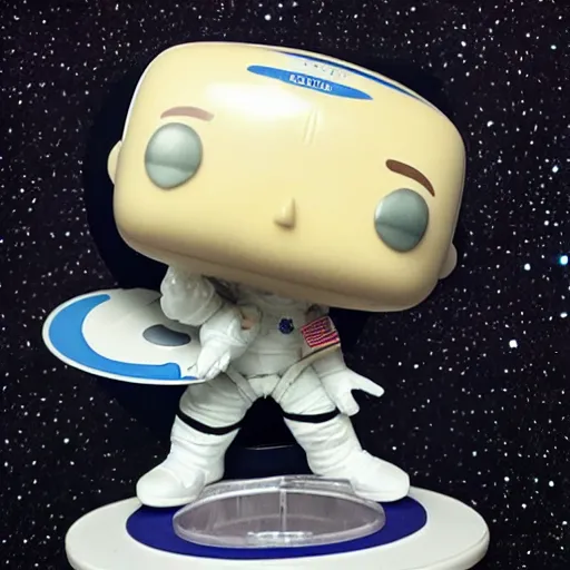 Image similar to A funko pop of a cute astronaut