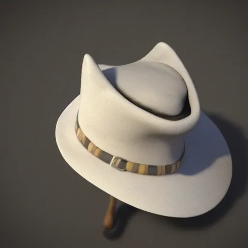 Image similar to cat in a hat. unreal engine