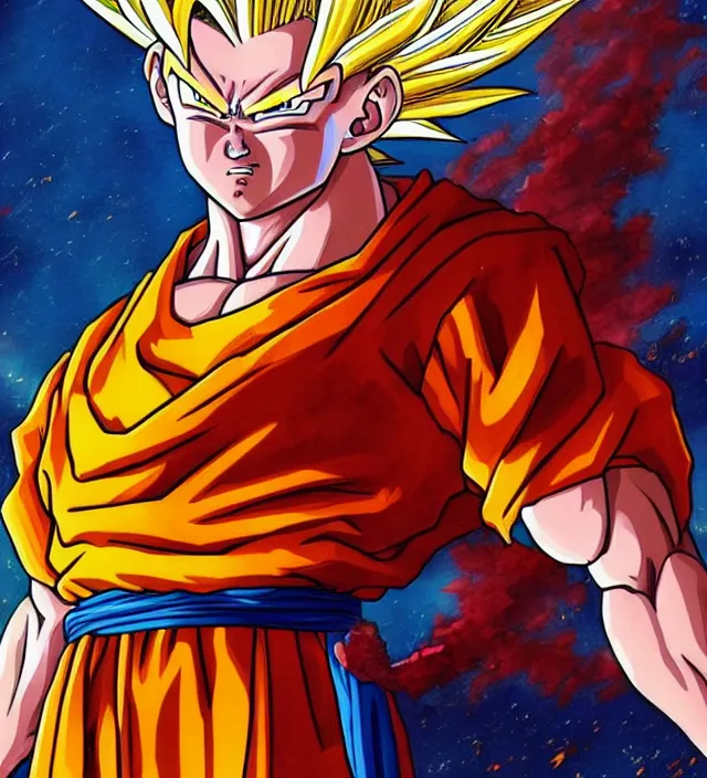 ArtStation - GOKU SUPER SAIYAJIN 4