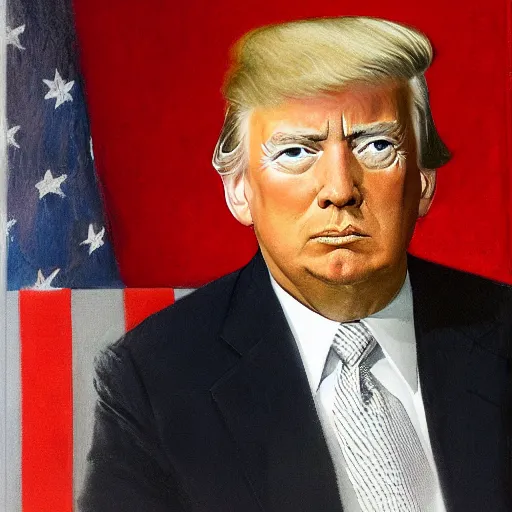 Prompt: Portrait of the current US President