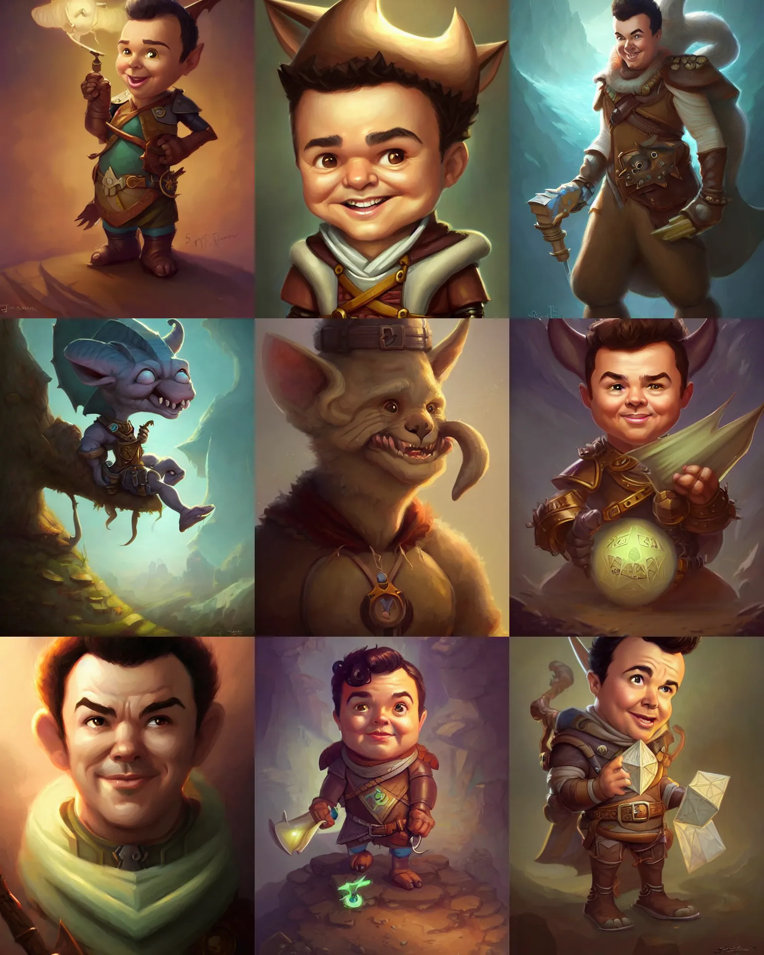 Prompt: cute little anthropomorphic seth macfarlane cute and adorable, pretty, beautiful, dnd character art portrait, matte fantasy painting, deviantart artstation, by jason felix by steve argyle by tyler jacobson by peter mohrbacher, cinema