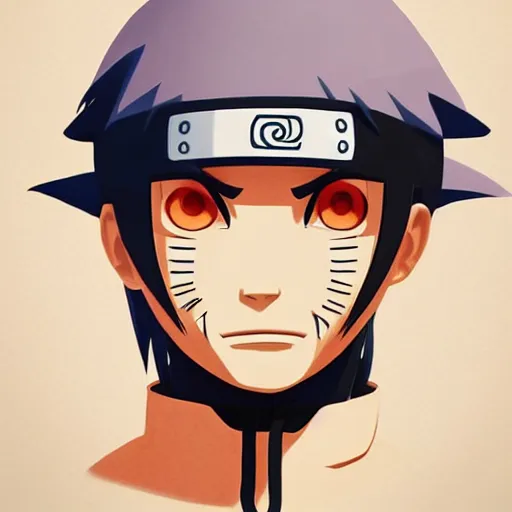 Image similar to face icon stylized minimalist naruto, loftis, cory behance hd by jesper ejsing, by rhads, makoto shinkai and lois van baarle, ilya kuvshinov, rossdraws global illumination