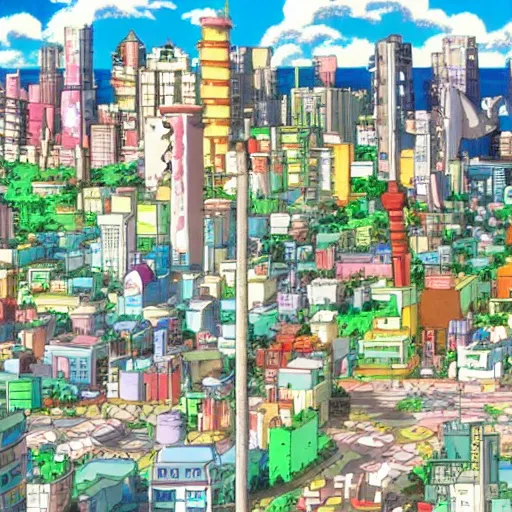 anime city by studio ghibli | Stable Diffusion | OpenArt