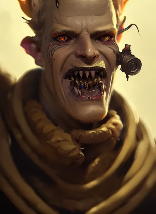 Image similar to portrait of junkrat from overwatch, victorian, concept art, detailed face, fantasy, close up face, highly detailed, cinematic lighting, digital art painting by greg rutkowski