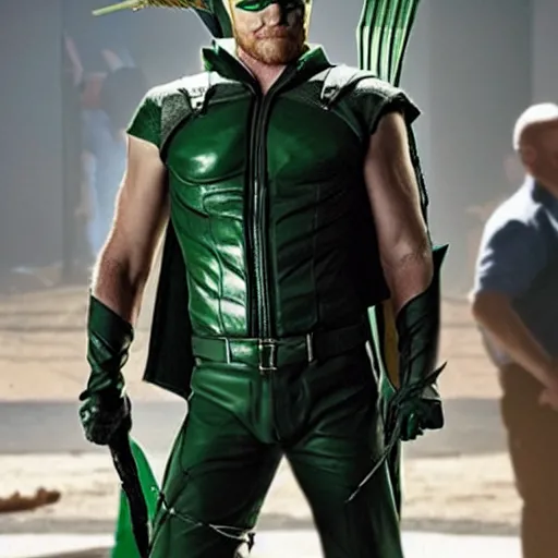 Image similar to Sam Worthington as Green Arrow