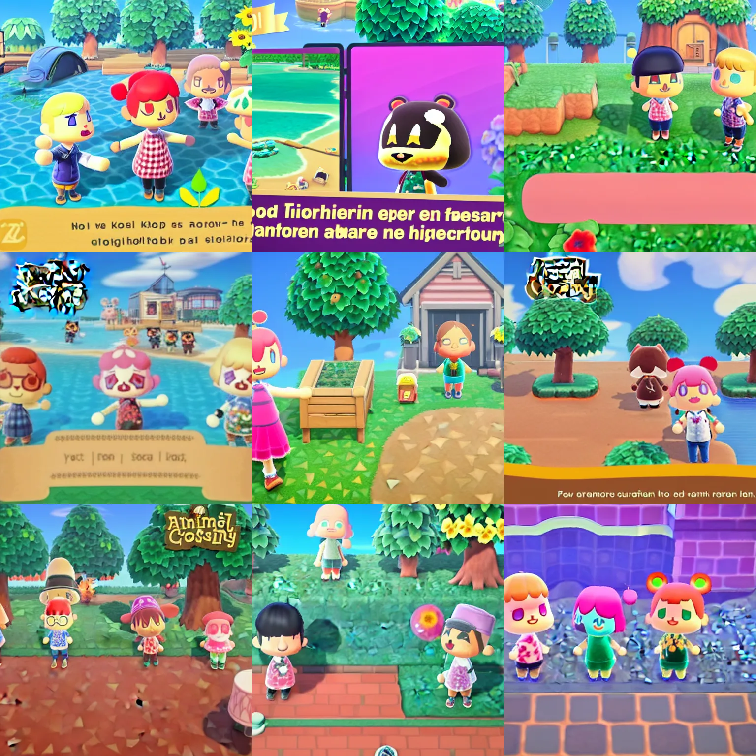 Prompt: animal crossing : new horizons screenshot of the new k - pop dlc