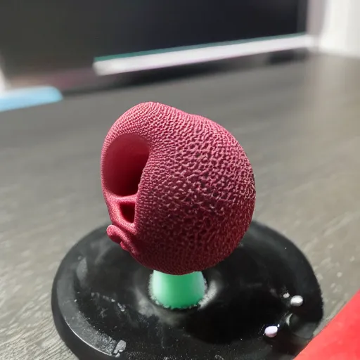 Image similar to a 3d printed plumbus, fully functional, fresh from the printer
