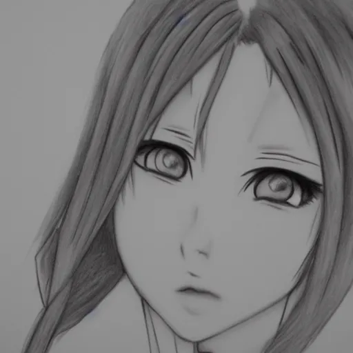 anime girl sketch, 2d, pencil on paper, photorealistic | Stable Diffusion |  OpenArt
