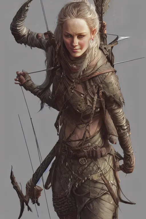 Prompt: dirty survivalist elven archer, highly detailed, d & d, fantasy, portrait, highly detailed, headshot, digital painting, trending on artstation, concept art, sharp focus, illustration, art by artgerm and greg rutkowski and magali villeneuve