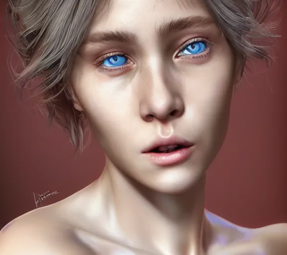 Image similar to award - winning intricate highly detailed photorealistic artwork featuring a hyper - realism digital portrait of the most beautiful woman in the world, zbrush, perfect eyes. by artstation, deviant art.