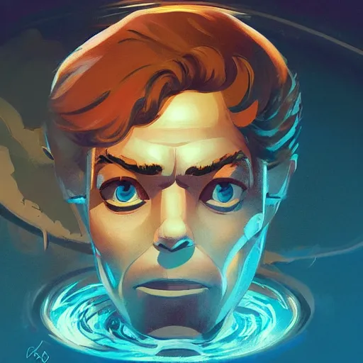 Image similar to face icon stylized minimalist the poseidon adventure 1 9 7 2, loftis, cory behance hd by jesper ejsing, by rhads, makoto shinkai and lois van baarle, ilya kuvshinov, rossdraws global illumination