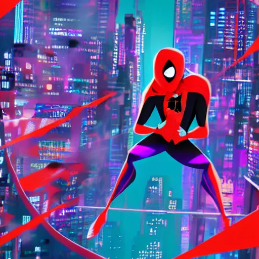 Image similar to london in the style of into the spiderverse, digital art, 8 k,