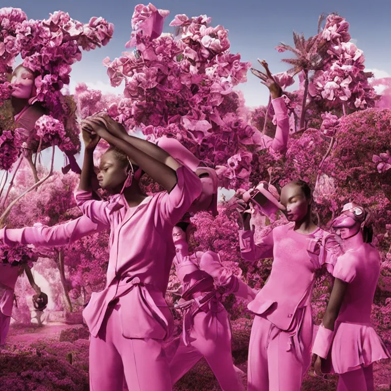 Image similar to fragrance advertising campaign by richard mosse