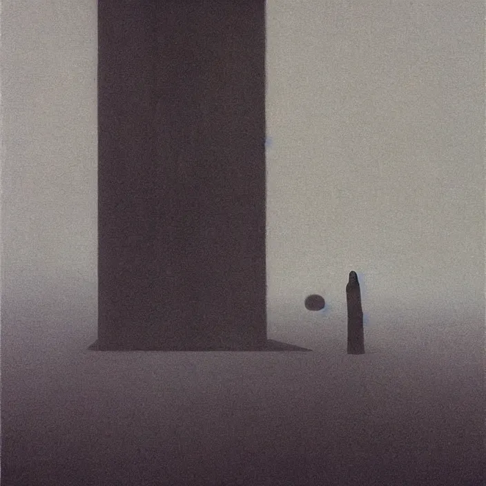 Image similar to i saw a ghost last night, science fiction, Edward Hopper and James Gilleard, Zdzislaw Beksinski, highly detailed