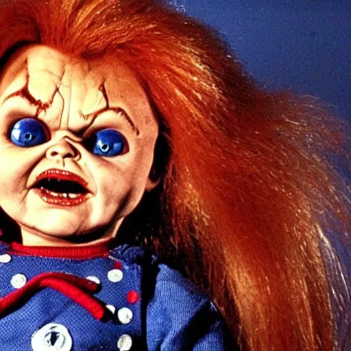 Image similar to Chucky the killer doll from the movie Child's Play