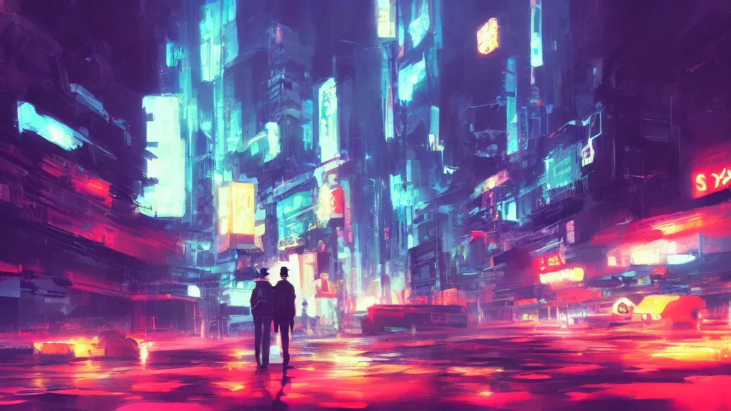 Image similar to a painting in the style of liam wong and in the style of makoto shinkai.
