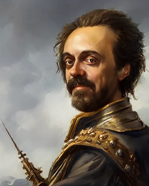 Image similar to photo of peter the great, hyper realistic face, in the style of greg rutkowski, fantasy, amazing detail, epic, elegant, smooth, sharp focus, from the front