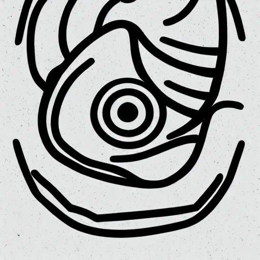 Image similar to tattoo sketch of a cat with one eye, monstera, a draft, organic ornament, minimalism, line art, vector