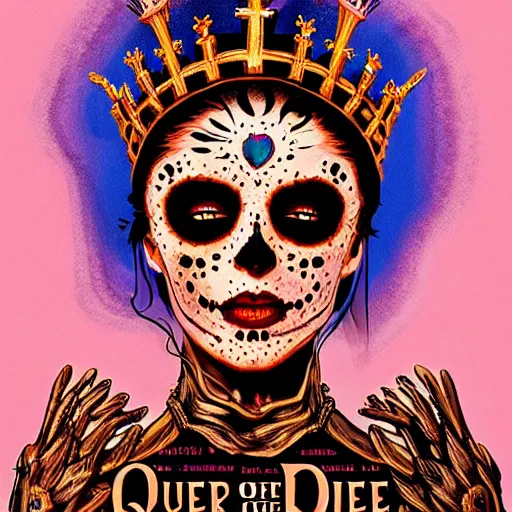 Image similar to queen of the dead, art by Maarten Verhoeven