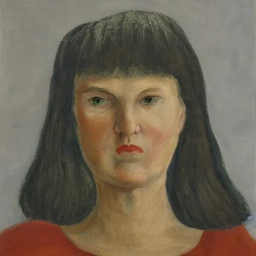 Image similar to closeup portrait of an artist by dora carrington, 2 0 0 mm prime