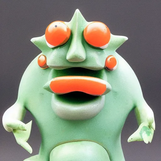 Image similar to 1 9 6 0 s japanese toy sculpture of a snot monster