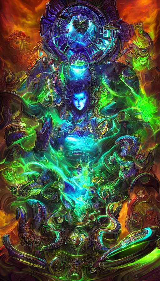 Image similar to psytrance artwork, from wow