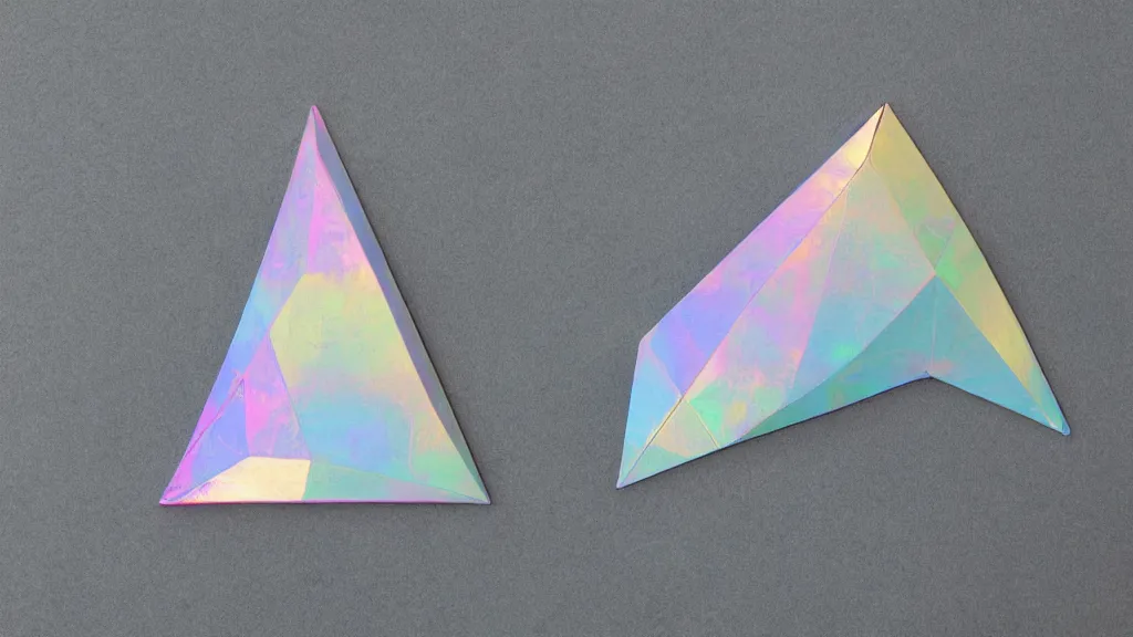 Image similar to iridescent emotional irregular polygon stake