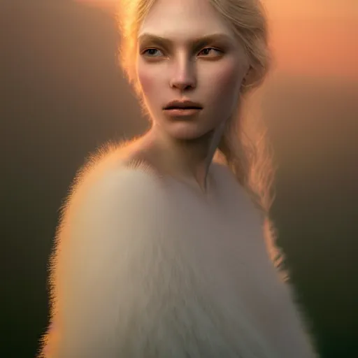 Image similar to photographic portrait of a stunningly beautiful ice princess female in soft dreamy light at sunset, contemporary fashion shoot, by edward robert hughes, annie leibovitz and steve mccurry, david lazar, jimmy nelsson, breathtaking, 8 k resolution, extremely detailed, beautiful, establishing shot, artistic, hyperrealistic, beautiful face, octane render