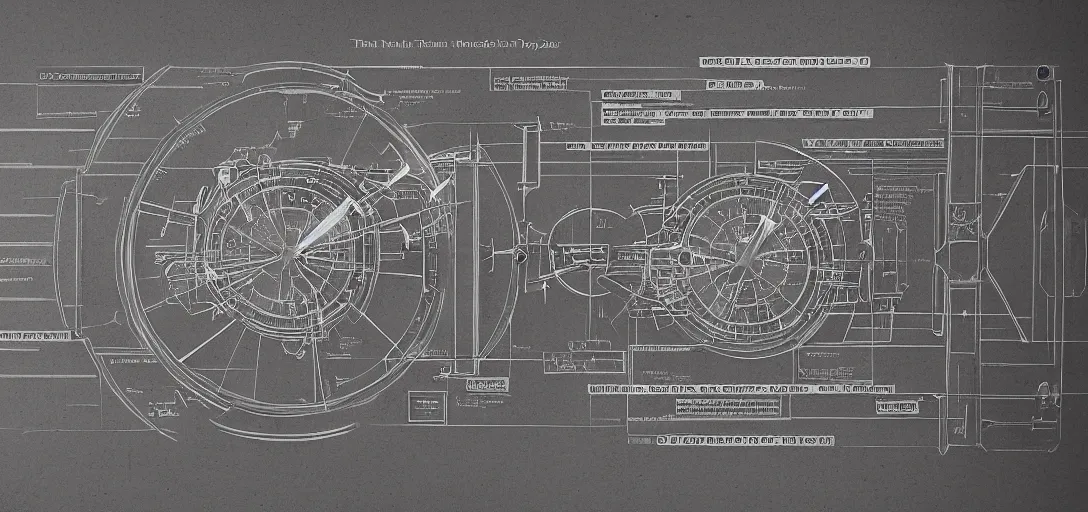 Image similar to A blueprint for a time machine