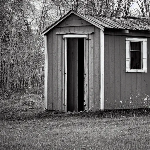 Prompt: abandoned shed