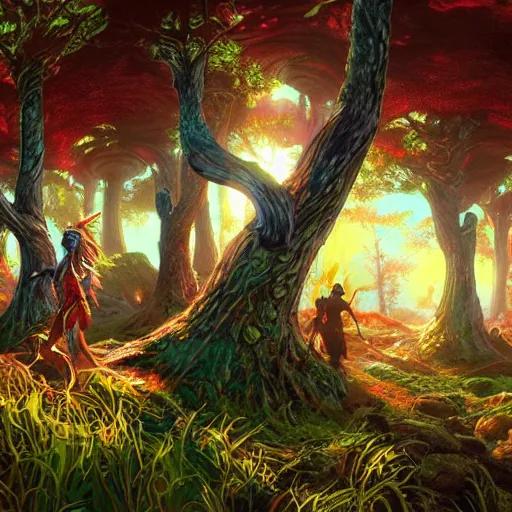 Prompt: bright, colorful, realistic, detailed from Elder Scrolls: shivering isles concept art mushroom forest backlighting, kodachrome, high contrast, highly detailed, sharp focus, digital painting, concept art, illustration, trending on artstation, comic book by Alex Ross and Adam Adamowicz cover art